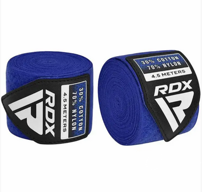 Бинты для бокса RDX RB Hand Wraps Combine 3 пары Red,Black,Blue (4.5м.)