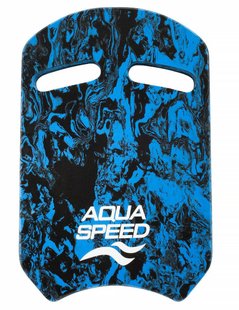 Доска для плавания Aqua Speed SWIRL PULLBUOY 61247 синий, черный 43х28х3,6