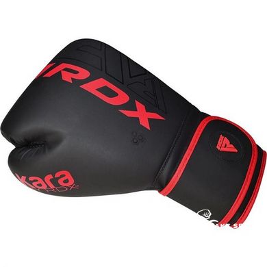 Боксерские перчатки RDX F6 Kara Matte Red 8 унций (капа в комплекте)