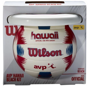 Набор волейбольный Wilson HAWAII AVP RD/BL/WH