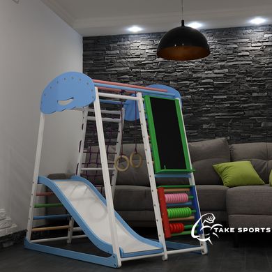 Детский спортивный комплекс для дома SportBaby SportWood Sky Plus 7