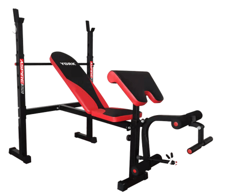 Скамья для жима York Fitness ASPIRE 320 со стойкой для штанги и партой Скотта