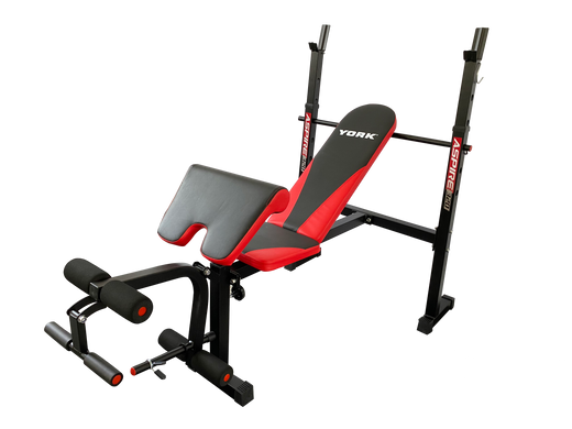 Скамья для жима York Fitness ASPIRE 320 со стойкой для штанги и партой Скотта