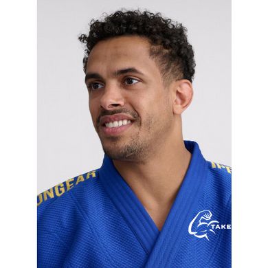 Синее лицензионное кимоно для дзюдо IPPON GEAR LEGEND 2, IJF (approved 2023) Regular (стандартный крой), 195см