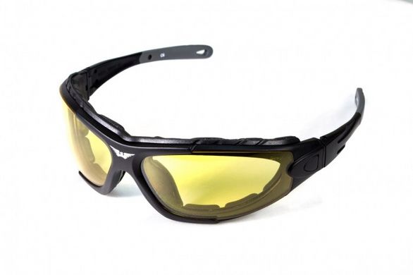 Очки защитные фотохромные Global Vision Shorty Photochromic (yellow) Anti-Fog, желтые фотохромные