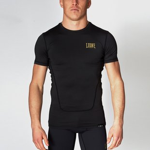 Рашгард з коротким рукавом Leone Black/Gold XL