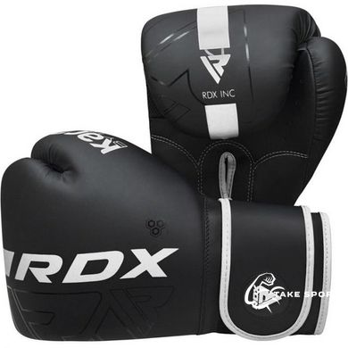 Боксерские перчатки RDX F6 Kara Matte White 10 унций (капа в комплекте)