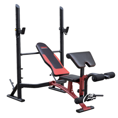 Скамья для жима York Fitness Delta Pro 2000 с стойкой для штанги и партой Скотта