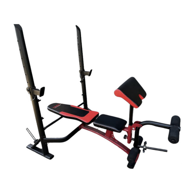 Скамья для жима York Fitness Delta Pro 2000 с стойкой для штанги и партой Скотта