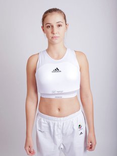 Защита груди для женщин с лицензией WKF | белая | ADIDAS AdiBP12