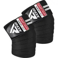 Бинты на колени RDX GYM KNEE WRAP R11 BLACK/WHITE купить