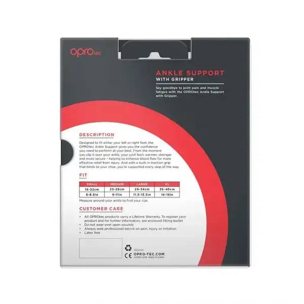 Бандаж гомілковостопного суглоба еластичний. S | чорний | OPRO TEC5743 купити недорого в Україні, фото 2