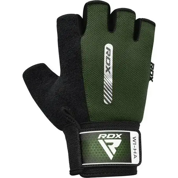 Перчатки для фитнеса RDX W1 Half Army Green M купить недорого в Украине, фото 2