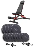 Набор Elitum Titan гантели 2х21кг со скамьей Hop-Sport HS-2090 HB купить