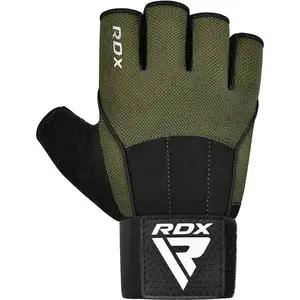 Рукавички для фітнесу RDX W3 ARMY GREEN WITH EVA PADDING-S купити