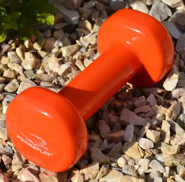 Гантель вінілова PowerPlay 4125 Achilles 1 кг. Помаранчева (1шт.) купити недорого в Україні, фото 5