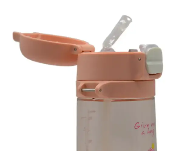 Бутылка для воды CASNO 690 мл KXN-1219 Розовая (свинка) с соломинкойTRITAN купить недорого в Украине, фото 8