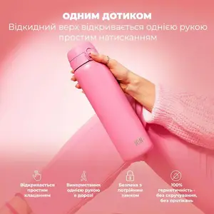 Бутылка для воды металлическая вакуумная ION8 920 мл. Vacuum Insulated, Rose Bloom купить