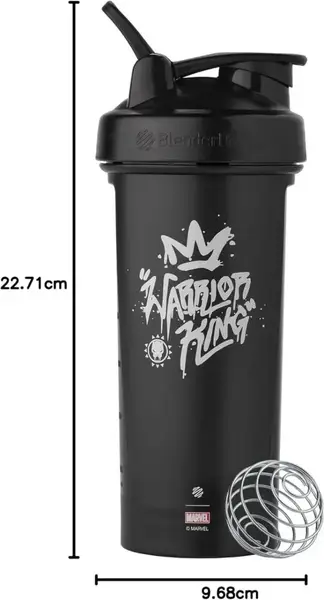 Шейкер спортивний BlenderBottle Classic Loop PRO 28oz/820ml Marvel Black Panther (600560) купити недорого в Україні, фото 2