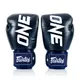 Боксерские варежки Fairtex BGV1-ONE (натуральная кожа) Blue 14 унций (бинты в комплекте) купить