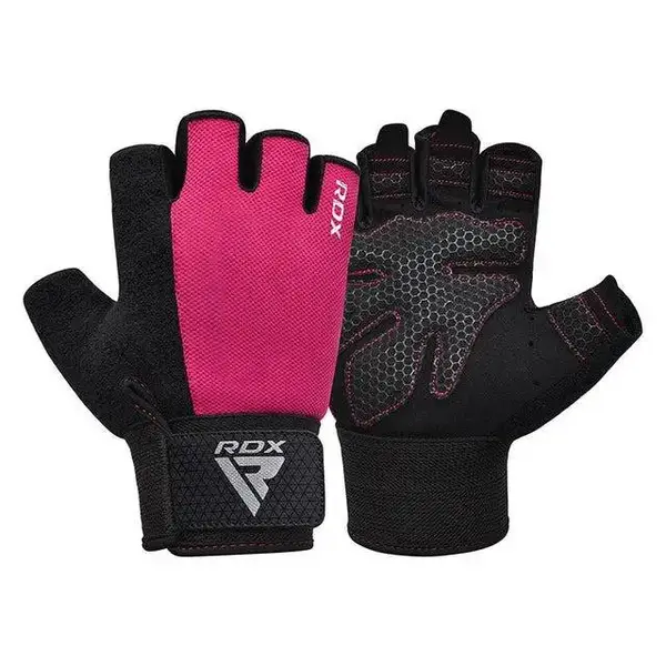 Перчатки для фитнеса RDX W1 HALF PINK PLUS-M купить недорого в Украине, фото 3
