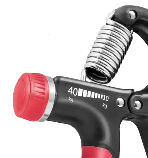 Еспандер кистьовий PowerPlay PP-4323 з регульованим навантаженням 10-40 кг. Strength Grip Чорно-червоний купити недорого в Україні, фото 3