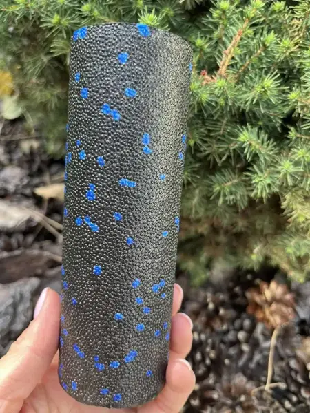 Массажный ролик (роллер) гладкий PowerPlay PP-4346 Mini EPP Foam Roller Черно/Синий (15x5,3см.) купить недорого в Украине, фото 4