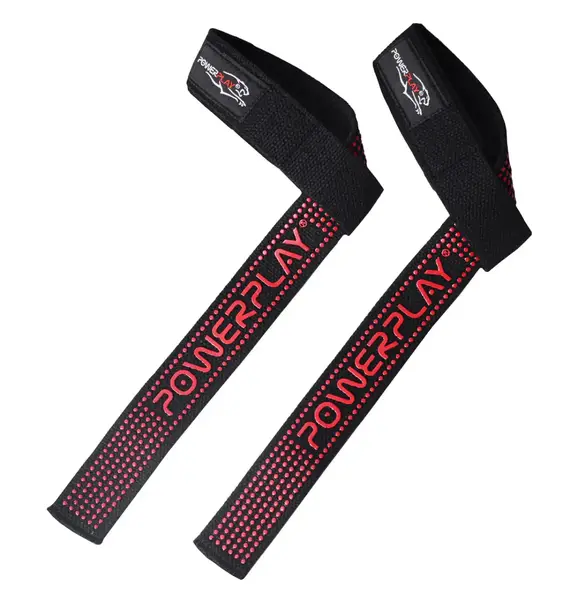 Лямки для тяги PowerPlay 7064 Чорно-Червоні купити недорого в Україні, фото 4