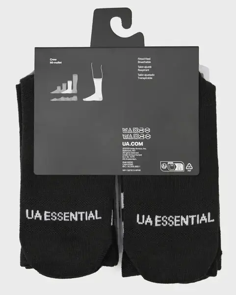 Шкарпетки UA Essential 6pk Crew білий Уні SM купити недорого в Україні, фото 5