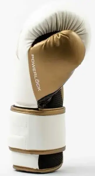 Боксерські рукавиці Everlast POWERLOCK 2R TRAINING GLOVE білий, золотий Уні 14 унцій купити недорого в Україні, фото 6