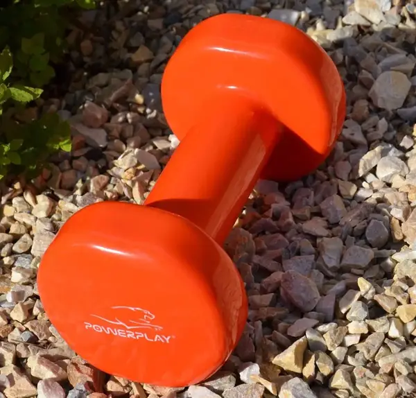 Гантель виниловый PowerPlay 1 кг. PP_4103 Оранжевая (1шт.) купить недорого в Украине, фото 6