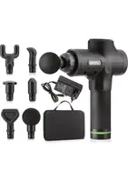 Массажер Gymtek перкуссионный с сменными насадками черный купить