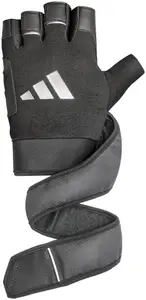 Перчатки для тренинга Adidas Wrist Wrap Training Gloves черный, белый уни L купить