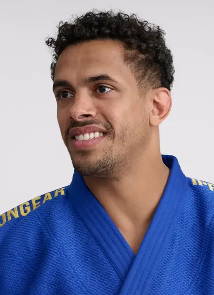 СИНЄ ЛІЦЕНЗІЙНЕ КІМОНО ДЛЯ ДЗЮДО IPPON GEAR LEGEND 2 (APPROVED IJF) 160 Slim Fit купити недорого в Україні, фото 4