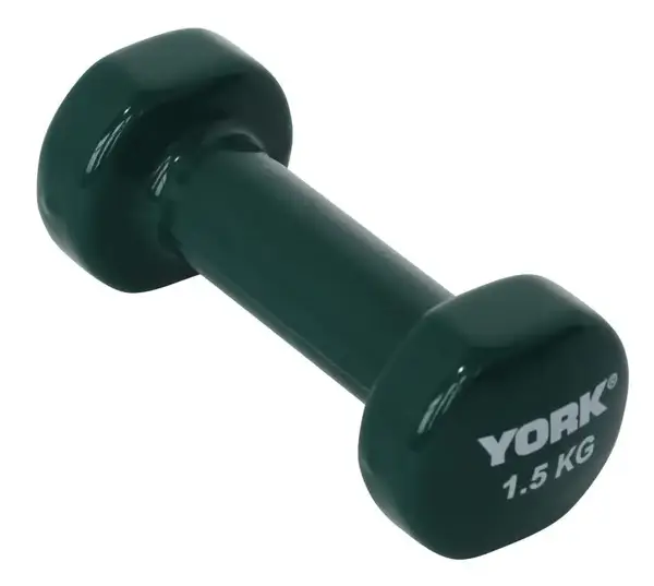 Гантелі для фітнесу вінілові круглі York Fitness 2х1,5кг зелений купити недорого в Україні, фото 3
