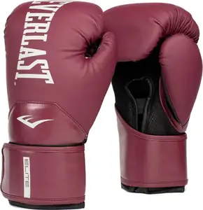 Боксерські рукавиці Everlast ELITE 2 BOXING GLOVES бордовий Уні 10 унцій купити
