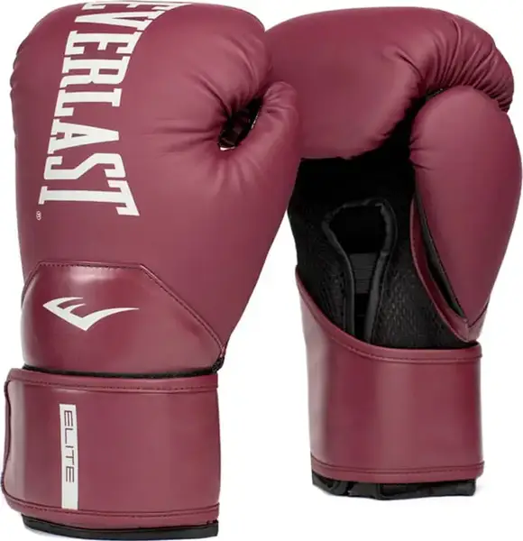Боксерські рукавиці Everlast ELITE 2 BOXING GLOVES бордовий Уні 10 унцій купити