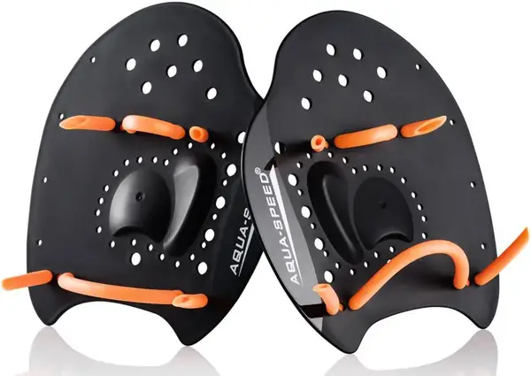 Лопатки для плавання Aqua Speed Skill Paddle 1790 чорний, помаранчевий Уні M 18,5х17см купити