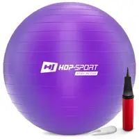 Фитбол Hop-Sport 85см фиолетовый + насос 2020 купить