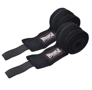 Бинты для бокса PowerPlay 3047 Черные Lycra (спандекс) (2,5м) купить