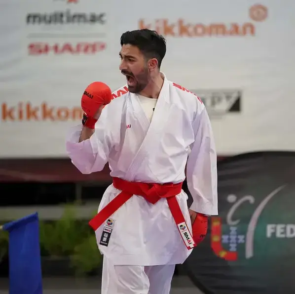 Пояс для кімоно з ліцензією WKF червоний | SMAI SM B001RWKF | 300 купити недорого в Україні, фото 2