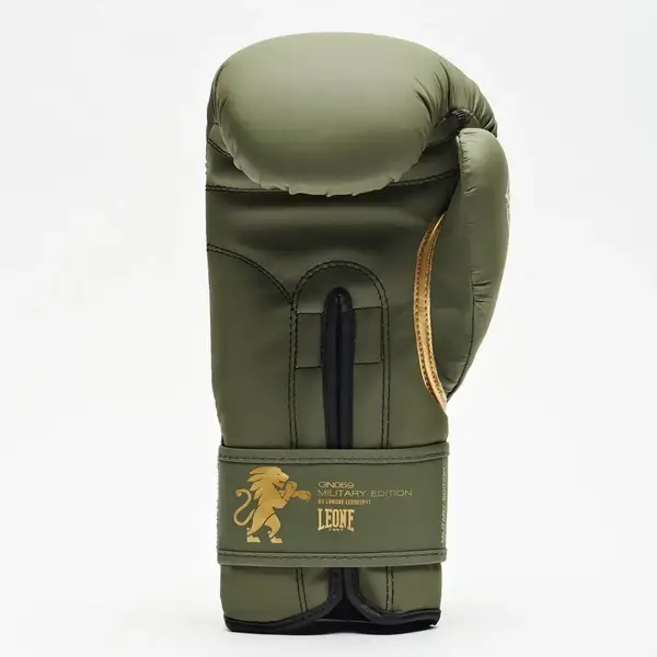 Боксерские перчатки Leone GN059G MILITARY EDITION Green 10 унций (капу в комплекте) купить недорого в Украине, фото 4