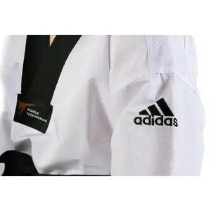 Добок для Тхеквондо ADI-CONTEST з ліцензією WT із чорним коміром | білий 150 | ADIDAS ADITC03WT купити