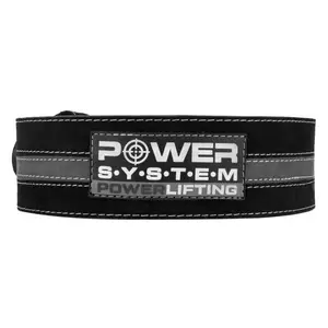 Пояс для пауерліфтингу Power System PS-3800 PowerLifting шкіряний Black/Grey Line L купити