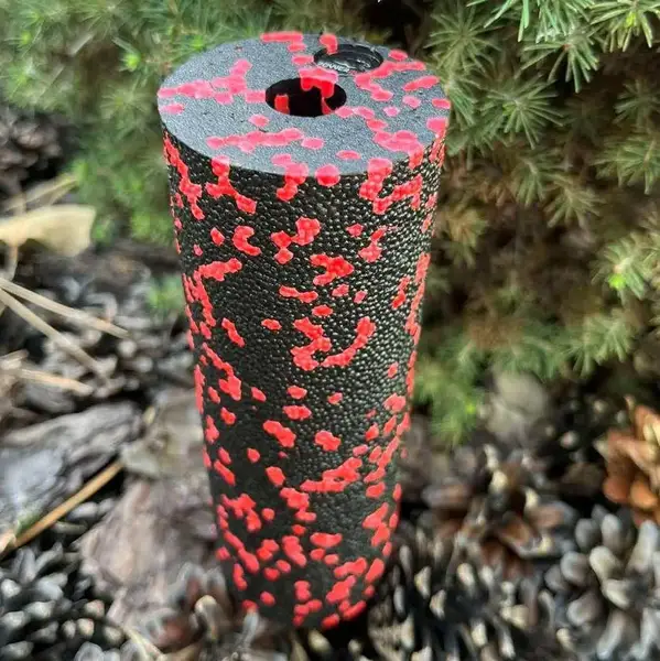 Массажный ролик (роллер) гладкий PowerPlay PP-4346 Mini EPP Foam Roller Черно/Красный (15x5,3см.) купить недорого в Украине, фото 3