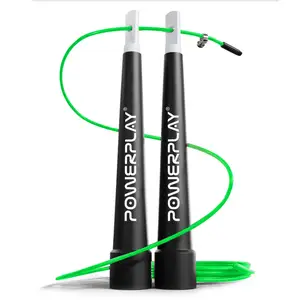 Скакалка швидкісна PowerPlay 4202 Ultra Speed Rope Зелена (2,9m.) купити