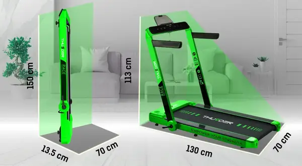 Бігова доріжка електрична THUNDER RACE-GREEN купити недорого в Україні, фото 4