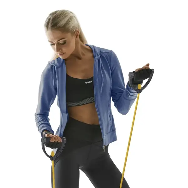 Эспандер трубчатый с ручками York Light, желтый купить недорого в Украине, фото 5