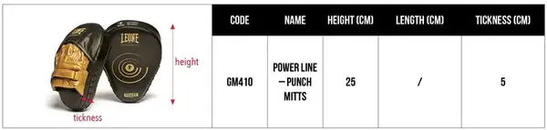Лапы боксерские Leone Power Line Black купить недорого в Украине, фото 8