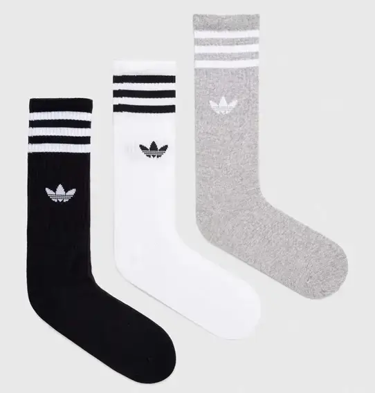 Носки Adidas HIGH CREW SOCK белый, серый, черный Уни S (37-39) купить